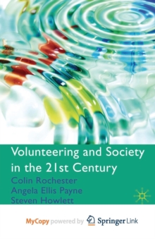 Image for Volunteering and Society in the 21st Century