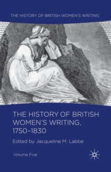 Image for The History of British Women's Writing, 1750-1830