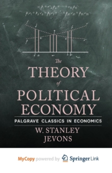Image for The Theory of Political Economy