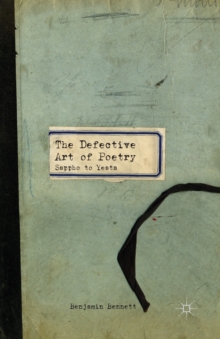 Image for The Defective Art of Poetry