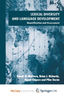 Image for Lexical Diversity and Language Development