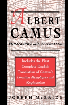 Image for Albert Camus : Philosopher and Littrateur