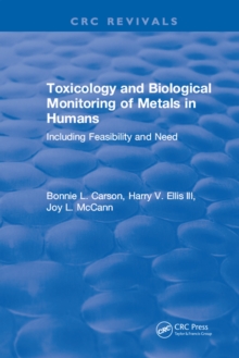 Image for Toxicology Biological Monitoring of Metals in Humans