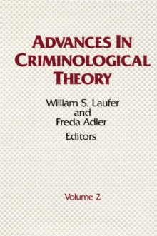 Image for Advances in criminological theory.