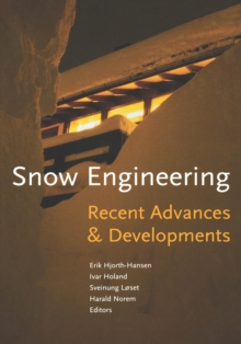 Image for Snow Engineering 2000: Recent Advances and Developments