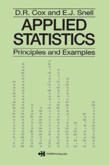 Image for Applied statistics: principles and examples