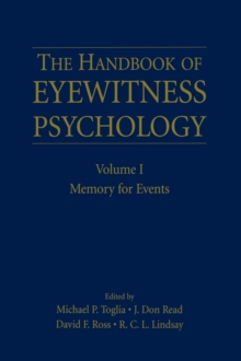 Image for Handbook of eyewitness psychology.: (Memory for events)