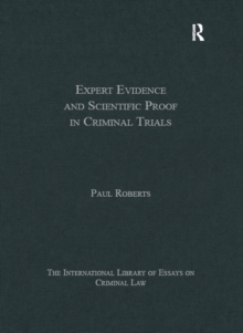 Image for Expert evidence and scientific proof in criminal trials