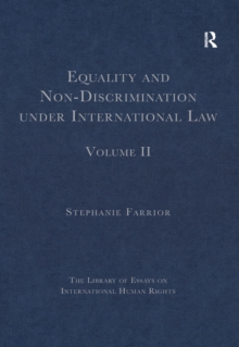 Image for Equality and non-discrimination under international law