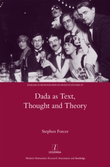 Image for Dada as text, thought and theory