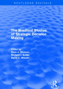 Image for The Bradford studies of strategic decision making