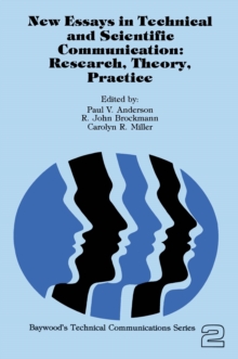 Image for New essays in technical and scientific communication: research, theory, practice