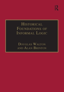 Image for Historical foundations of informal logic