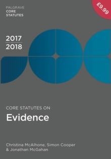 Image for Core Statutes on Evidence 2017-18
