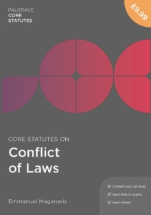 Image for Core Statutes on Conflict of Laws