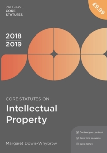 Image for Core Statutes on Intellectual Property 2018-19