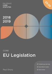Image for Core EU legislation 2018/19