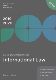 Image for Core Documents on International Law 2019-20