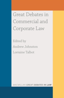 Image for Great debates in commercial and corporate law
