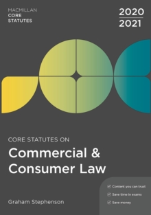 Image for Core Statutes on Commercial & Consumer Law 2020-21