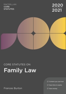 Image for Core statutes on family law 2020-21