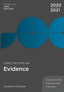 Image for Core Statutes on Evidence 2020-21
