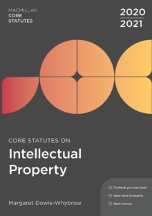 Image for Core Statutes on Intellectual Property 2020-21