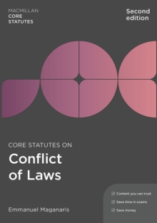 Image for Core Statutes on Conflict of Laws
