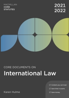 Image for Core Documents on International Law 2021-22