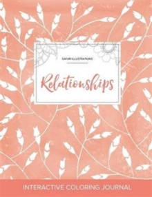 Image for Adult Coloring Journal : Relationships (Safari Illustrations, Peach Poppies)