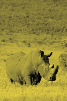 Image for Alive! white rhino - Yellow duotone - Photo Art Notebooks (6 x 9 version) : by Photographer Eva-Lotta Jansson