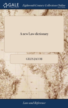 Image for A new Law-dictionary