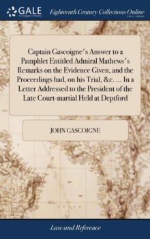 Image for CAPTAIN GASCOIGNE'S ANSWER TO A PAMPHLET