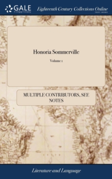 Image for HONORIA SOMMERVILLE: A NOVEL. IN FOUR VO