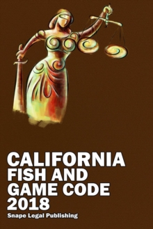Image for California Fish and Game Code 2018