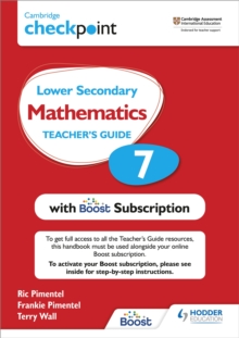 Image for Cambridge checkpoint lower secondary mathematics7,: Teacher's guide