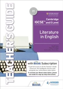 Image for Cambridge IGCSE and O level literature in English: Teacher's guide
