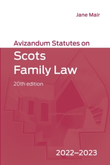 Image for Avizandum Statutes on Scots Family Law