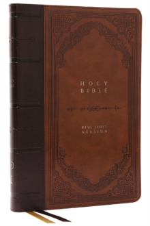 Image for KJV Holy Bible: Giant Print Thinline Bible, Brown Leathersoft, Red Letter, Comfort Print: King James Version (Vintage Series)