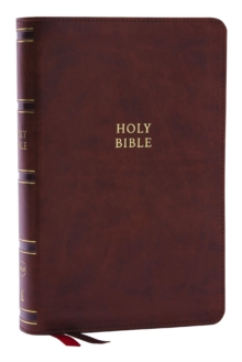 Image for NKJV, Single-Column Reference Bible, Verse-by-verse, Brown Leathersoft, Red Letter, Comfort Print (Thumb Indexed)