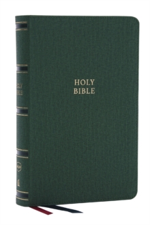 Image for NKJV, Single-Column Reference Bible, Verse-by-verse, Green Leathersoft, Red Letter, Comfort Print (Thumb Indexed)