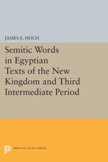 Image for Semitic words in Egyptian texts of the New Kingdom and Third Intermediate Period