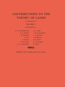 Image for Contributions to the Theory of Games (AM-24), Volume I