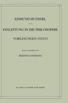 Image for Einleitung in die Philosophie