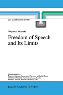 Image for Freedom of Speech and Its Limits