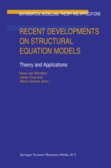 Image for Recent developments on structural equation models: theory and applications