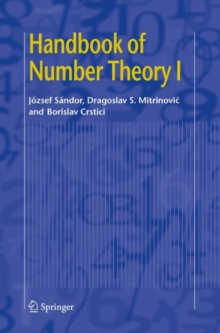 Image for Handbook of Number Theory I