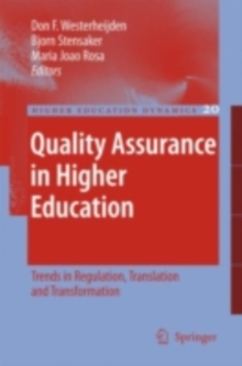 Image for Quality assurance in higher education: trends in regulation, translation and transformation