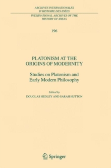 Image for Platonism at the Origins of Modernity