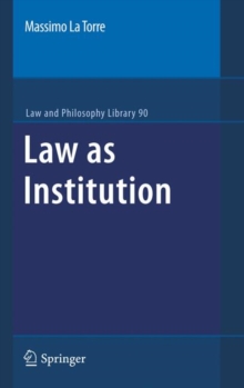 Image for Law as Institution